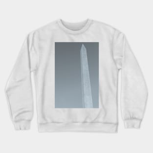 Washington Monument tall obelisk in National Mall Washington DC commemorating George Washington Crewneck Sweatshirt